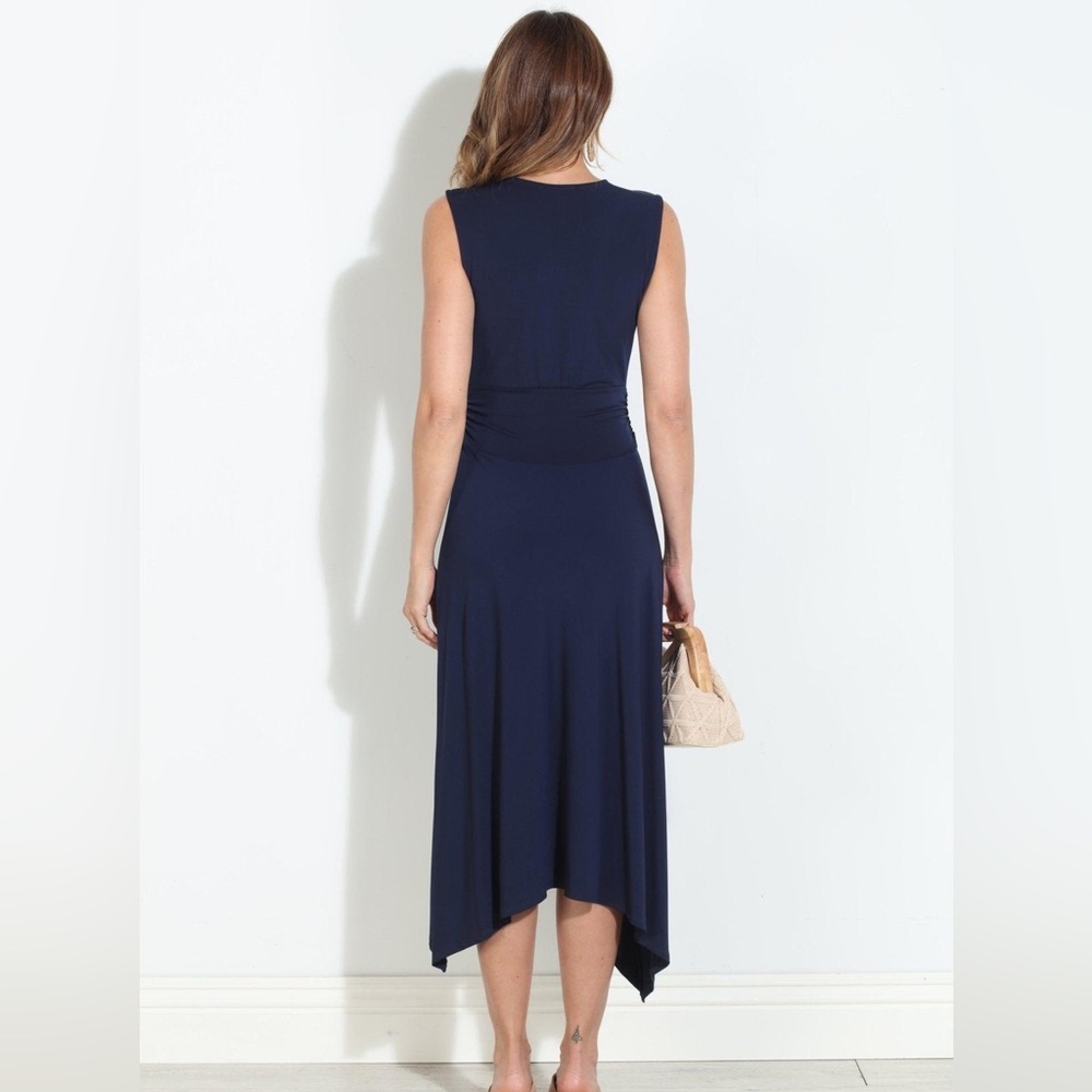 Veronica M Deep Blue Maxi Dress - Picture 3 of 8
